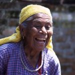 Pashupatinah Nepal Leprocy Old lady at the leprosarium of Pashupatinath