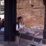 Pashupatinah Nepal Leprocy Man at the leprosarium of Pashupatinath