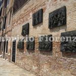 Venice Jewish ghetto
- A woman observes the headstones in memory of the victims of the nazism headstones