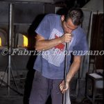Murano - Fasi della lavorazione del vetro. Vetro soffiato
