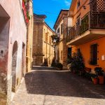 Tortoreto (TE) Italy - August 13 2024 - historic center of Tortoreto and its medieval streets