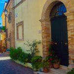 Tortoreto (TE) Italy - August 13 2024 - historic center of Tortoreto and its medieval streets adorned with plants