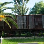 Italy, Fusaro, Bourbon park (11/01/2024) - railway carriage used for the deportation of Italian Jews to Nazi extermination camps