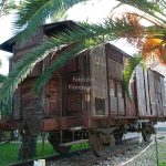 Italy, Fusaro, Bourbon park (11/01/2024) - railway carriage used for the deportation of Italian Jews to Nazi extermination camps