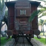 Italy, Fusaro, Bourbon park (11/01/2024) - railway carriage used for the deportation of Italian Jews to Nazi extermination camps