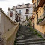Italy, Naples - The Pedamentina Stairs of St. Martino in Naples
