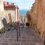 The historic Petraio stairway in the heart of Naples