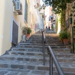 The historic Petraio stairway in the heart of Naples