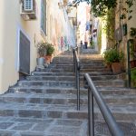 The historic Petraio stairway in the heart of Naples