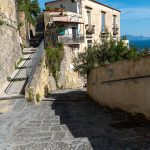 The historic Petraio stairway in the heart of Naples