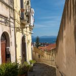 The historic Petraio stairway in the heart of Naples