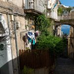 The historic Petraio stairway in the heart of Naples