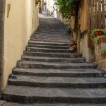The historic Petraio stairway in the heart of Naples