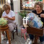 Marche, Offida lace makers the traditional workmanship of bobbin lace